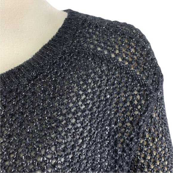 Jennifer Lopez XS Sweater NWT Sexy Open Back Dark - Picture 3 of 6